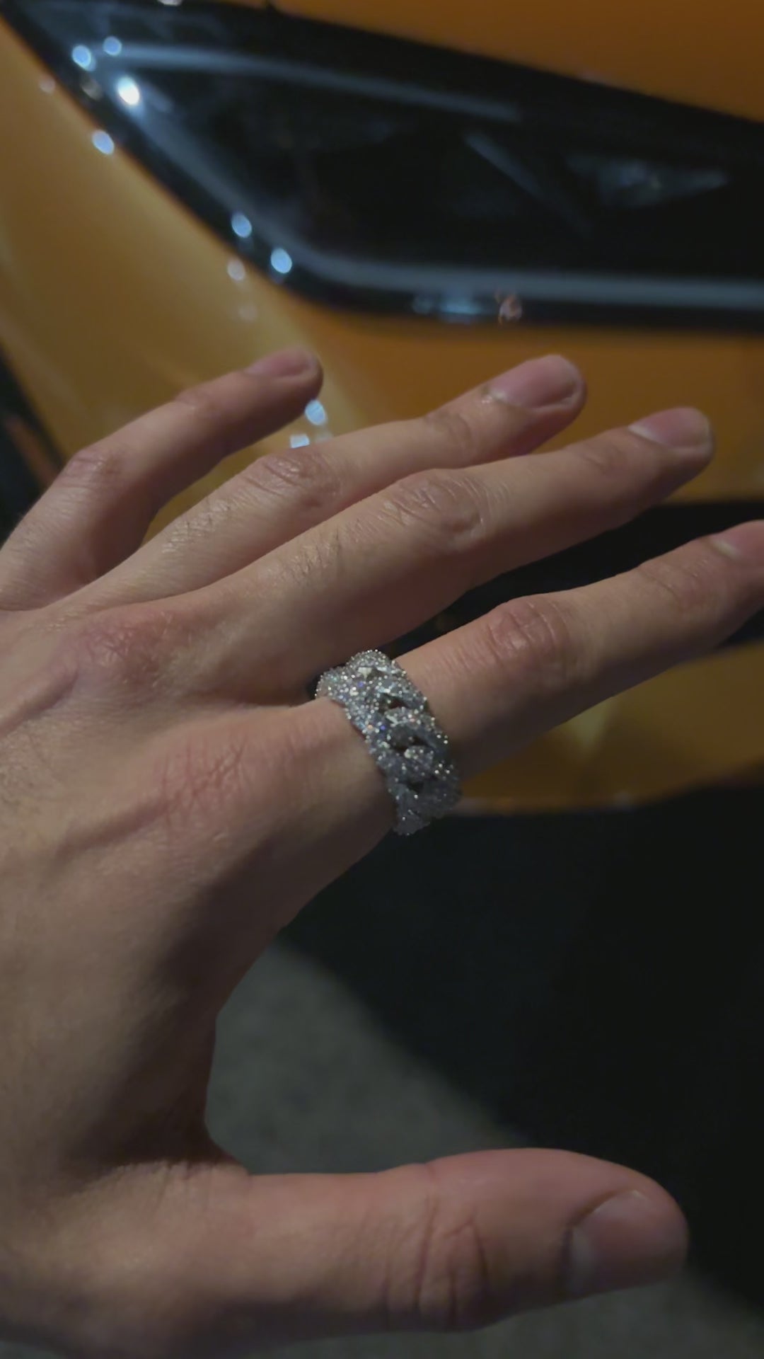 Iced Cuban Link Ring