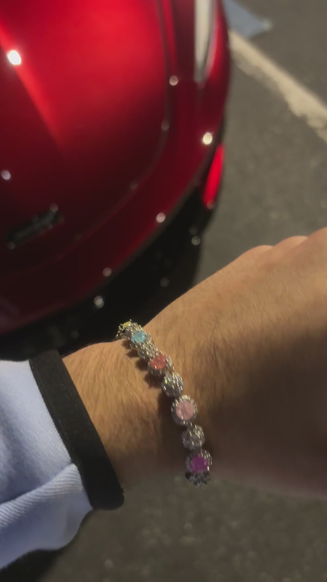 Multicolor Stone Blossom Bracelet